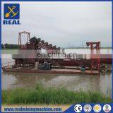 Factory direct bucket chain gold dredger gold mining machine for sale