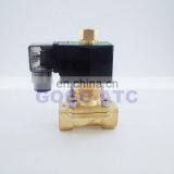 GOGO 2 Way Brass Normally Open Solenoid Valves for Water Price Cheap 12 Volt 1 1/2 Inch Orifice 35mm Zero Pressure Start thumbnail-3
