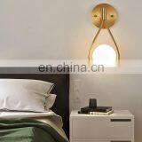 Современный роскошный медный настенный светильник, креативные стеклянные настенные бра,  thumbnail-4