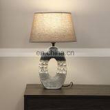 America Modern Customise Grey Vintage Ceramic Base Cheap Table Lamp for Bedside thumbnail-1