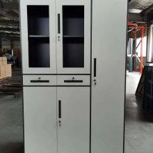 Storage File Cabinet and Steel Locker Combination Group Structure Dark Gray and White Color thumbnail-3
