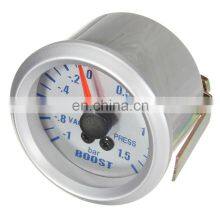 2'' 52mm Car Truck Mechanical Boost Turbo Vacuum Pointer Gauge BAR Blue LED White Phantom Universal 12V Boost Meter Type R thumbnail-2
