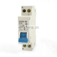Miniature Circuit Breaker DZ30 C32 1P+N 10A 220V 50HZ Over-voltage Protection Circuit Breaker RCBO RCCB, Air Switch