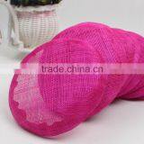Fuschia Color Designer Wedding Party Fascinator Hat Base thumbnail-2