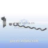 Metal Chrome Wave Shaped Display Hook to Slat Wall thumbnail-1