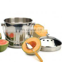 мусорный бак для кухни с угольным фильтром, компостный ведро объемом 1.3 галлона для кухни с крышкой thumbnail-5