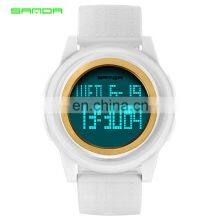 SANDA 337 Men Digital Sport Watches Silicone Strap Calendar Alarm 12/24 Hour Luminous Waterproof Watch thumbnail-4