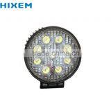 Auto LED Work Light 27W, 9PCS 3W Super Bright LED Light, IP67,off-road, 4x4,Jeep Boat Tractor Trailer Truck