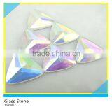 Sew on Octagon AB Crystal Glass Stone Pointface 2 Holes for Clothes Decoration thumbnail-4