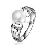 Latest Fancy Platinum Pearl Ring thumbnail-6