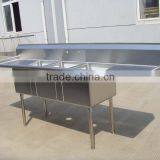 Customized Stainless Steel Kitchen Sinkwith Drain Board thumbnail-1