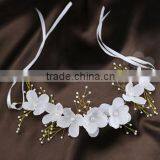 The Bride Headdress Flower Handmade Pearl Wedding Headdress Flower Hair Band thumbnail-2