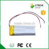 300mAh 701247 li Ion Polymer Battery With PCB and Wire Cordless Device Battery thumbnail-3