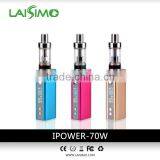 Lastest E-cigs !!! 70w TC vapor boxer mod malaysia laisimo for bulk e cigarette purchase temprature control boxer mod malaysia