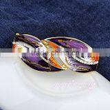 Leaf Shap Hot Selling Sex Sikh Kara Crystal Bracelet Bangle thumbnail-2