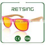Plastic Frame Bamboo Arms Sunglasses Handmade, Bamboo Eyewear, Bamboo Sunglasses China thumbnail-5