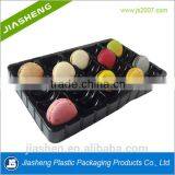 Elegant Black Silver Tray Macaron Packaging Box
