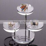 Acrylic Jewelry Display Necklace Bracelet Round Table Holder Stand Rack Case thumbnail-1