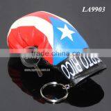 RANDOM Colors Wholesale Printing Puerto Rico Flags Souvenirs Leather Custom Mini Boxing Glove Keychain thumbnail-5