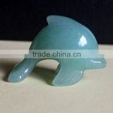 High quality dye blue jade dolphin jewelry beads