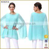 2016 Ocean Green Top Quality Cape Top With Belt For Girls in China thumbnail-1