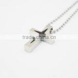 Silver Hollow Cross Pendant Fashion Men Necklace thumbnail-3
