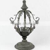 100102MC-swirl Cup Metal Candle Holder thumbnail-1