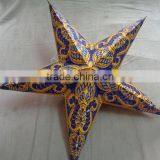 New Glitter Printed Paper Star Lamps Ganesh