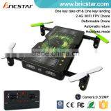 High Speed Deformable Stunt 2.4G 4CH Remote Control Drone rc Quadrocopter With Camera