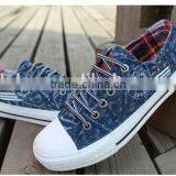 Navy Canvas Sneakers Lace up China Wholesale for Boys thumbnail-1
