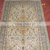 3x5 double knotted 100%natural silk persian wall carpet