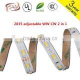 2835 Adjustable 5M 60led/m Flexible Led Bar Light Warm White/white 12V24v