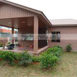 FRSTECH WPC STOCK CO LTD Waterproof Tiny House 12 Square Meter Waterproof Anti-UV Stylish WPC House Dark Red Meranti Laminated s