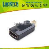 Mini DisplayPort to HDMI Adapter Connector Plug, Black / White Color