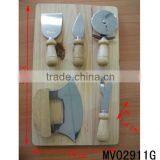 5 Pcs Cheese Set With Wooden Cutting thumbnail-1