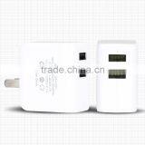 GOLF Factory Good Quality Dual USB Adapter 5v 2.1a/1a Mobile Travel Charger Hot Selling Products in China thumbnail-2