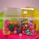 Die Cut Handle Clear PVC Tent Boxes
