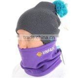 Custom Cheap Purple Fleece Neck Warmer for Women