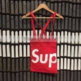 Red super canvas bag, high quality canvas bag