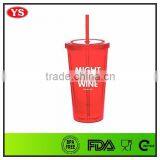 Christmas 20 Ounce Double Walled Drink Tumbler Cups With Straw thumbnail-2