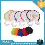 Nylon Folding Fan With Pouch Foldable Frisbee Fan thumbnail-1