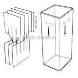 Christmas Paper Folding Storage Box, Christmas Storage Chest Box With Lid Red thumbnail-4