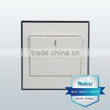 Wenzhou Manufacturer Pure White With Silver Ring 1 Gang 2 Way Electric Wall Switch thumbnail-1