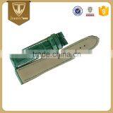 Excellent Quality Green Crocodile Leather Wrist Watch Band For Men