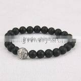 Hot Sale Latest Onyx Agate Bracelet With Lion Charm for Mens Jewelry thumbnail-1