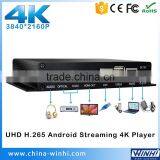 3840 x 2160P 4K Player Coaxial RS232 Control Android Box Mp3 Player With Optical Output Video Streaming Device thumbnail-2