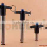 Double Ball 304 Stainless Steel T Handle Lock Pin With Stainless Lanyard thumbnail-1