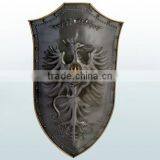 Gold Metal Shield With Custom Logo, Medieval Europe Shield thumbnail-6