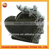 Top Quality Black and Red Heart Shaped Tombstone thumbnail-2