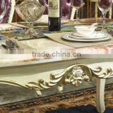 European Style Rectangle Dining Table and Chairs Set, Villa Fashionable Wooden Dining Room Furniture Set (BF01-ML023) thumbnail-3